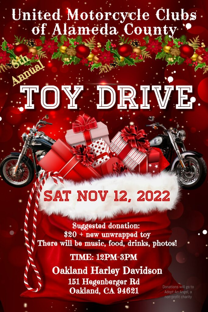 United Motorcycle Clubs of Alameda County TOY DRIVE 2022